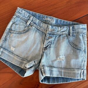 🦊 Express Light Blue Jean Shorts
